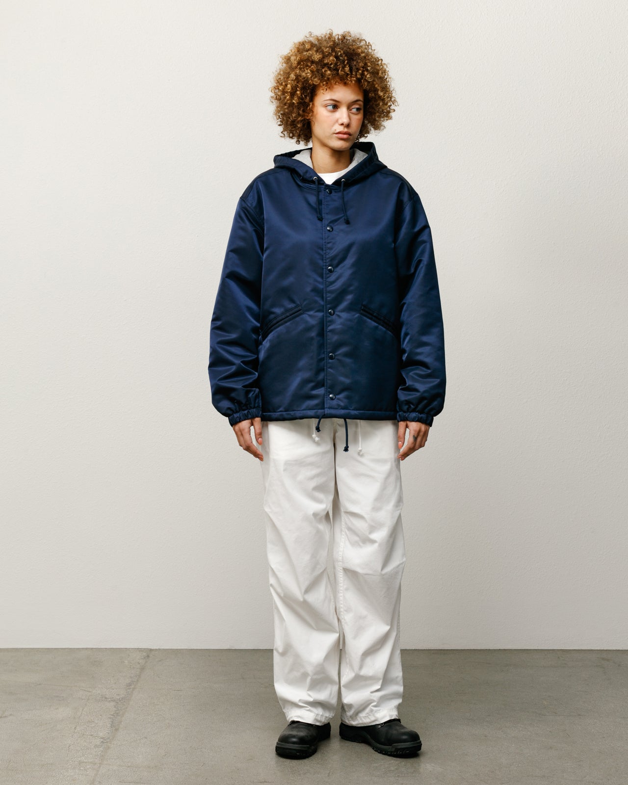 Hooded Coaches Jacket – Navy | Outerwear | Stüssy Europe