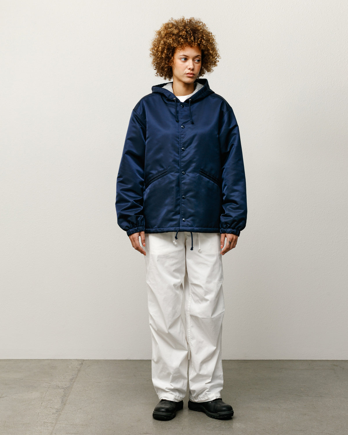 Hooded Coaches Jacket – Navy | Outerwear | Stüssy Europe