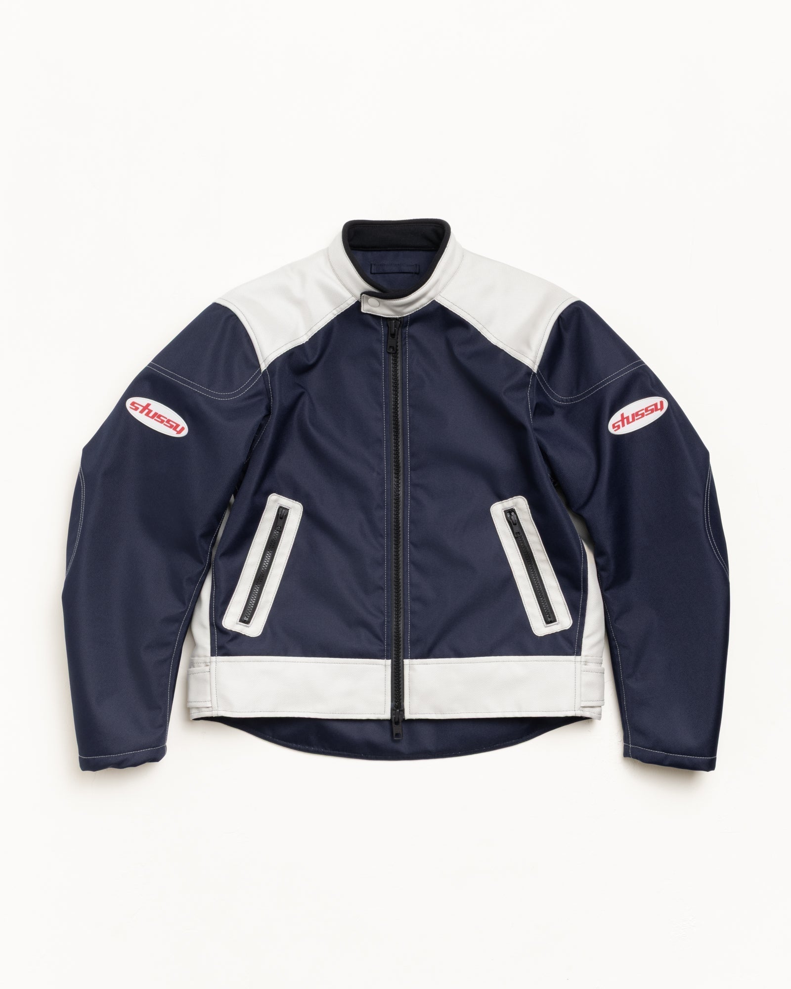 Moto Jacket Mens Long Sleeve In Navy