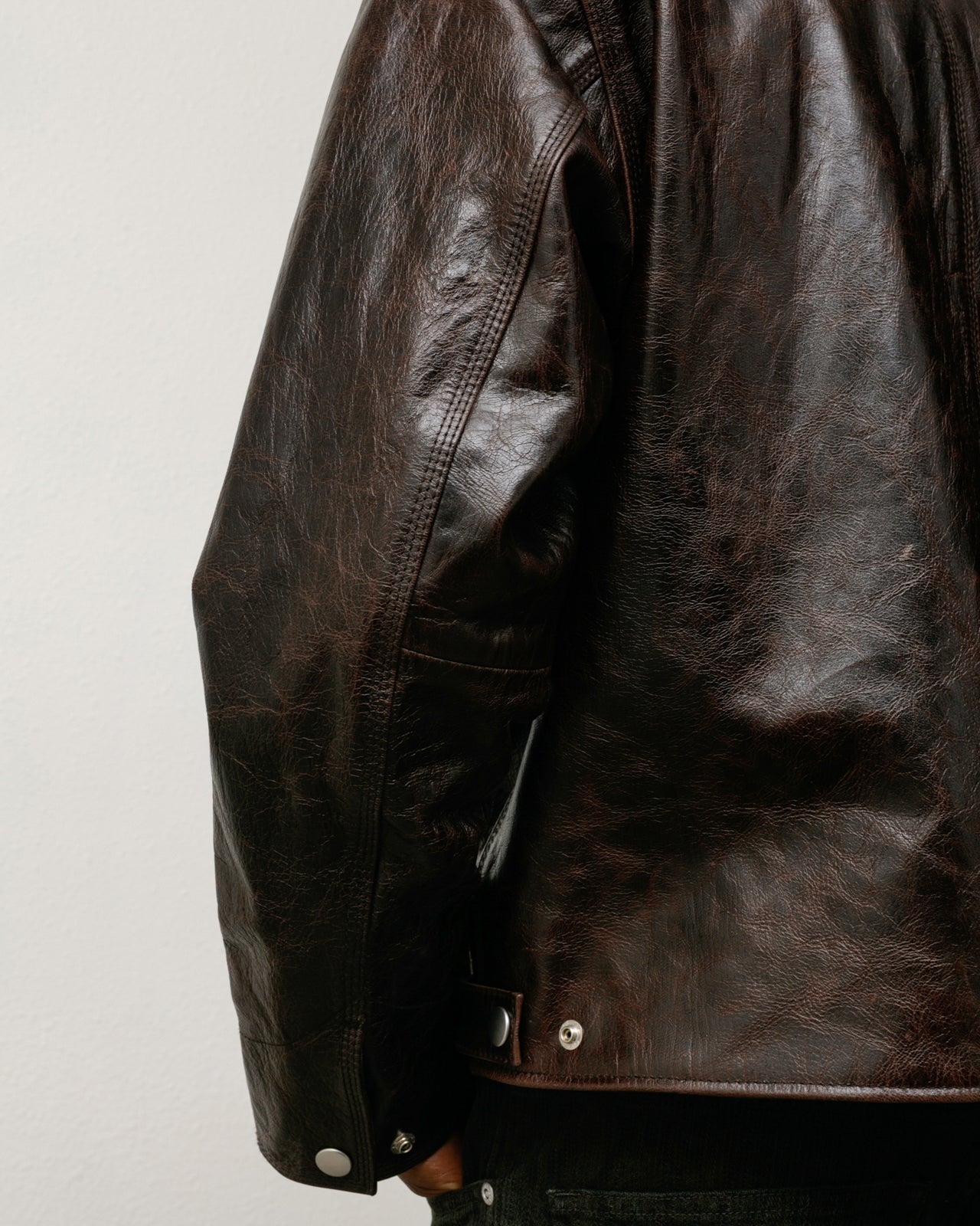 Garage Jacket Leather – Dark Brown | Outerwear | Stüssy Europe