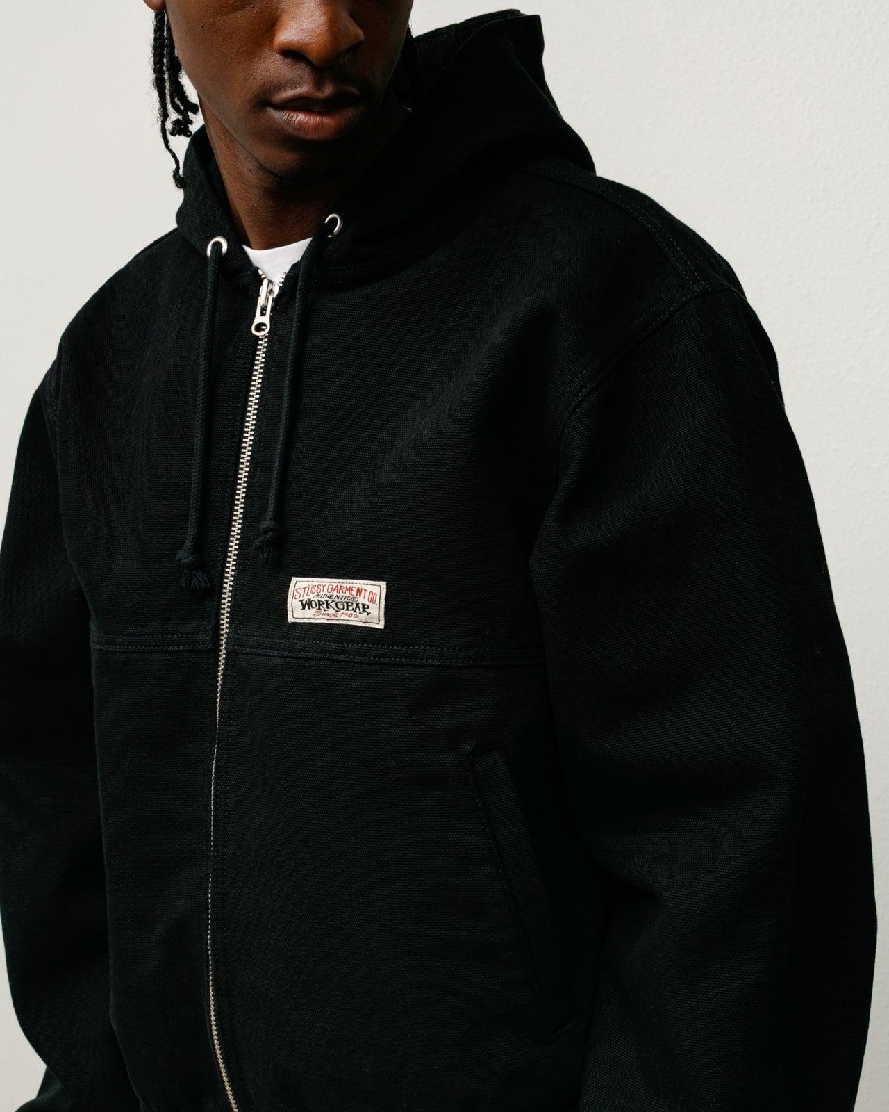 Work Jacket Unlined Canvas – Black | Outerwear | Stüssy Europe