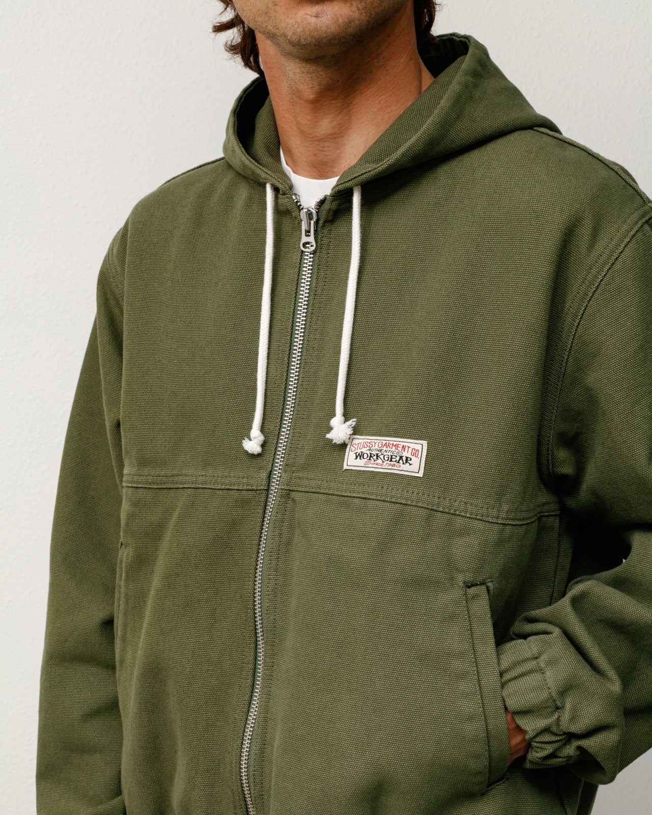 Work Jacket Unlined Canvas – Olive | Outerwear | Stüssy Europe