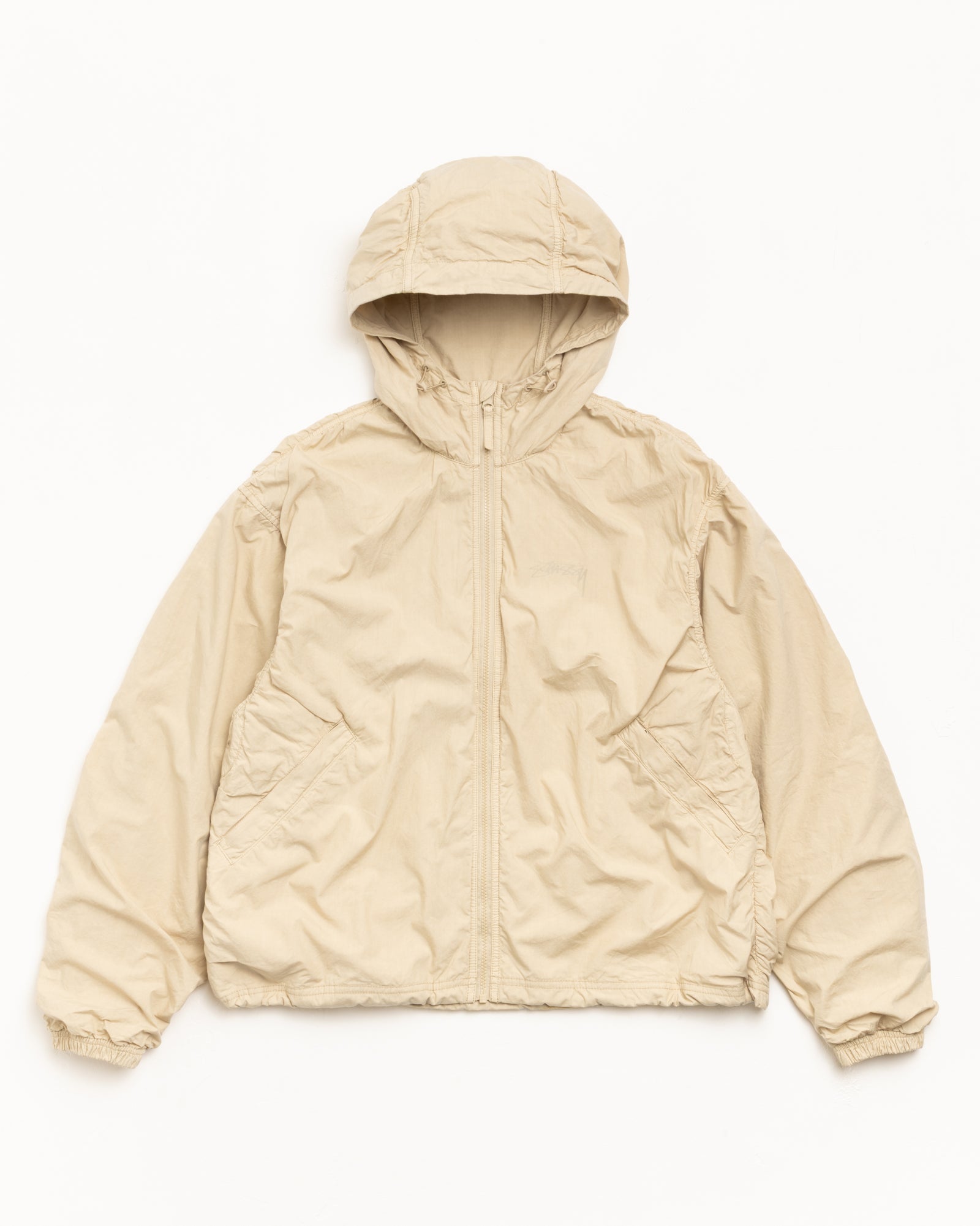 Double Cotton Hooded Jacket – Sand | Outerwear | Stüssy Europe