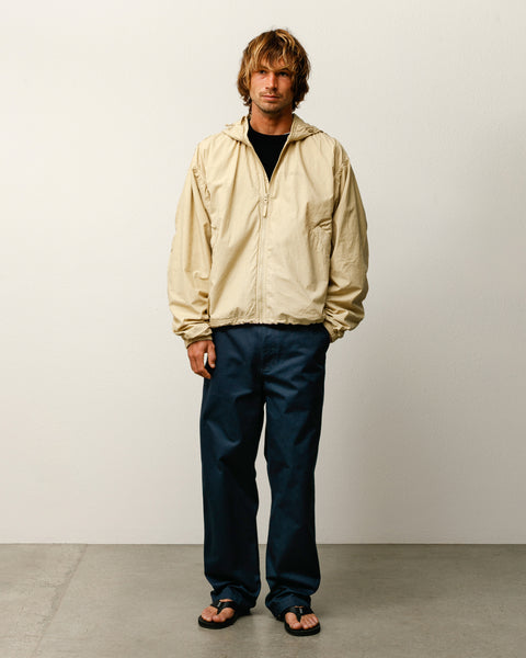 Stüssy Double Cotton Hooded Jacket Outerwear in the color Sand