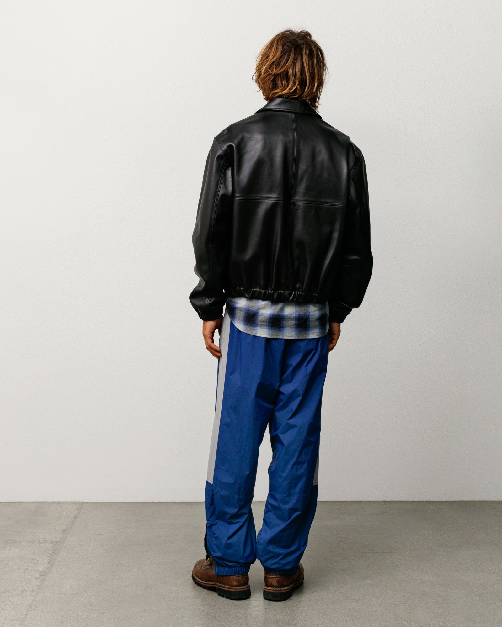Leather Work Jacket - Black | Outerwear | Stüssy Europe