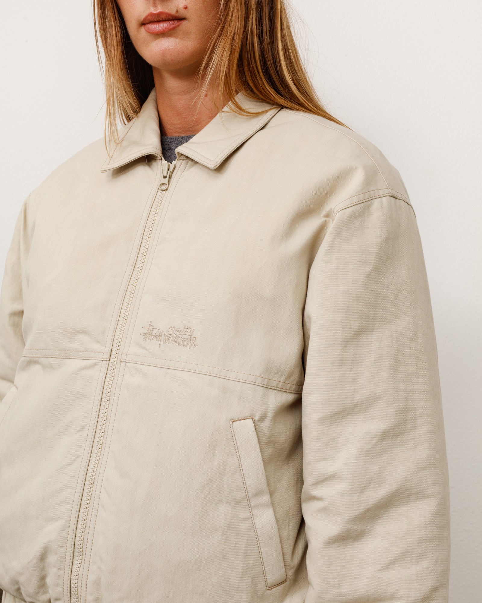 Nyco Collared Work Jacket - Sand | Outerwear | Stüssy Europe