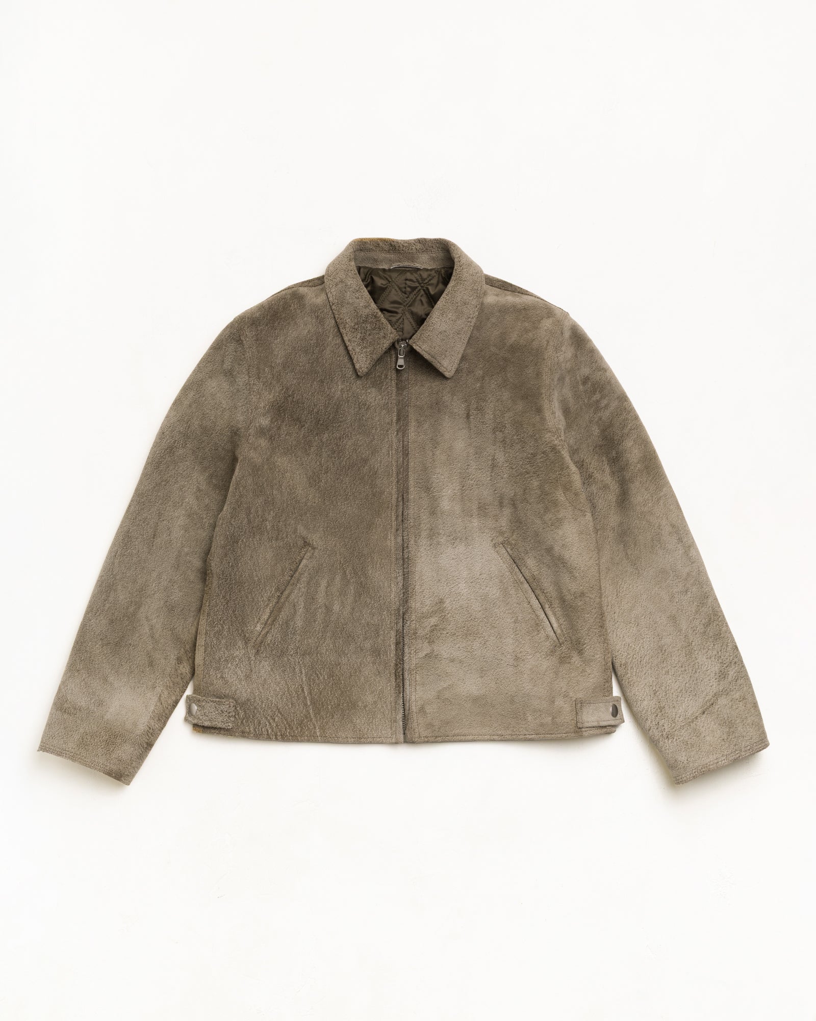 Garage Jacket Suede Unisex Long Sleeve In Suede
