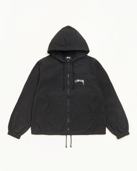 Veste Beach Shell en coton ciré Stüssy dans le coloris Noir, unisexe