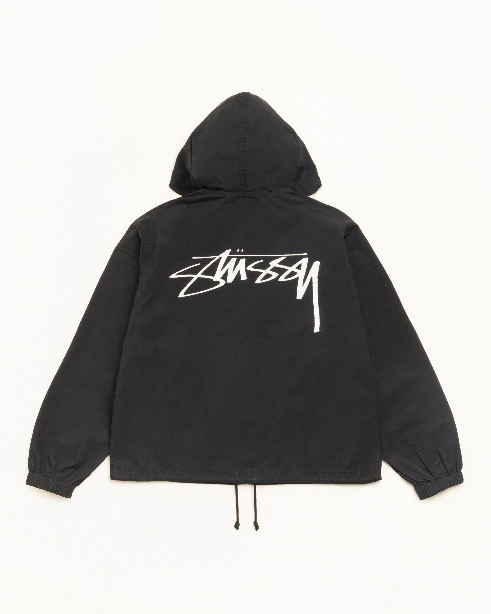 Veste Beach Shell en coton ciré dans la couleur Noir