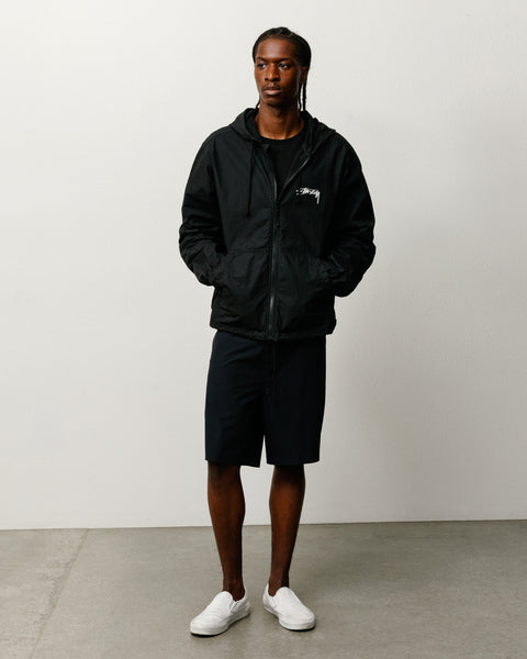 Veste unisexe Beach Shell en coton ciré, coloris noir