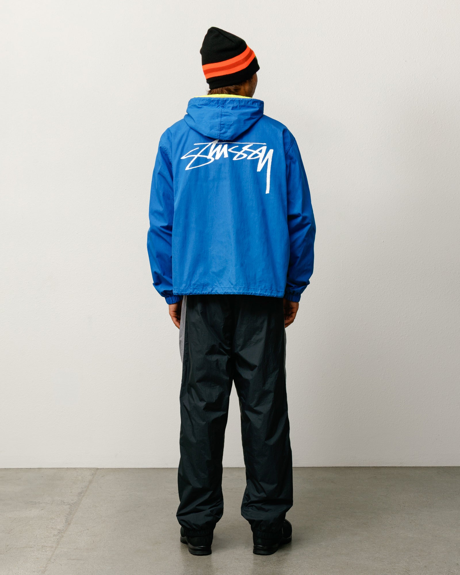 Veste Waxed Cotton Beach Shell Stüssy dans le coloris Blue, coupe décontractée unisexe