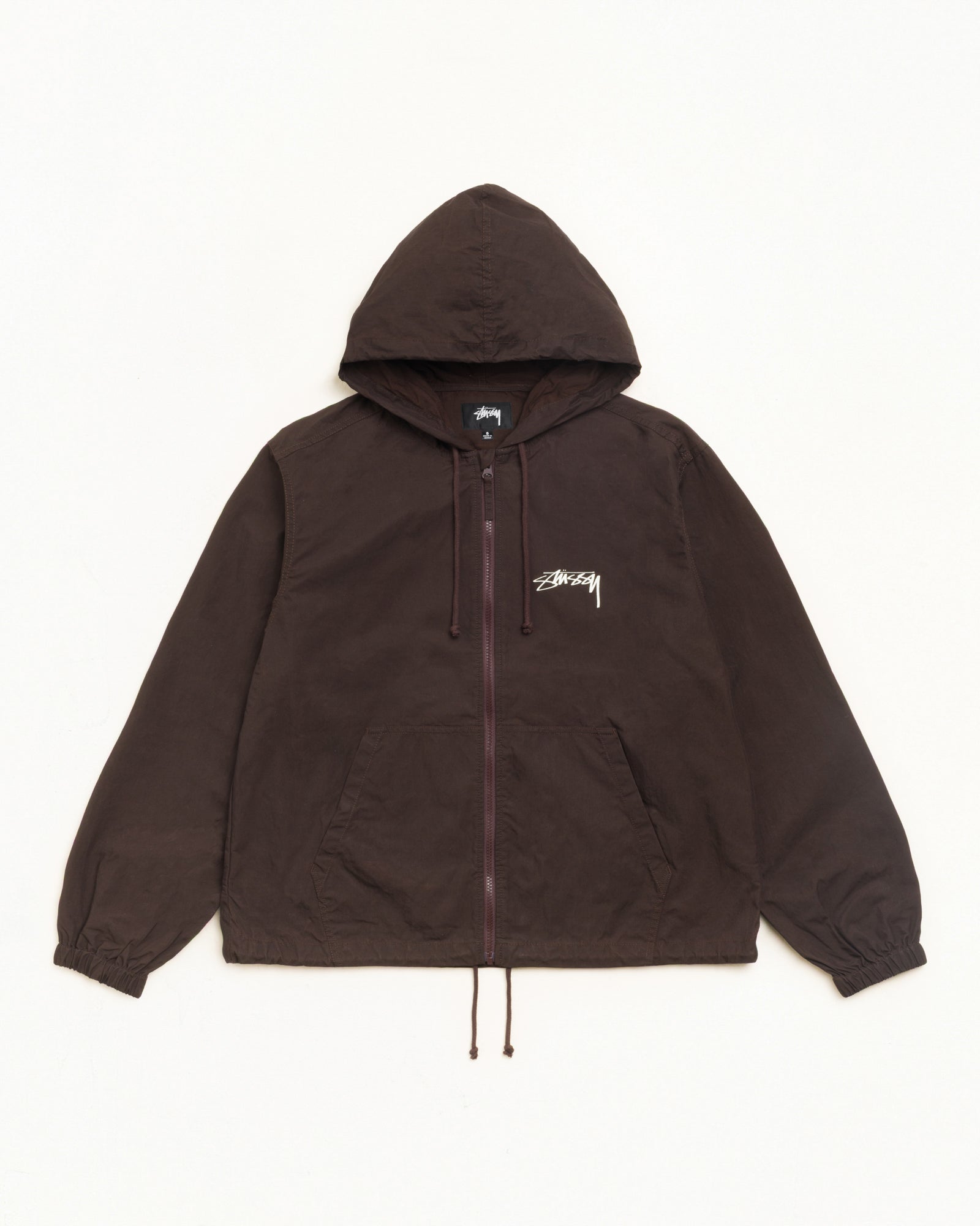 Veste Stüssy Waxed Cotton Beach Shell dans le coloris Brown, unisexe