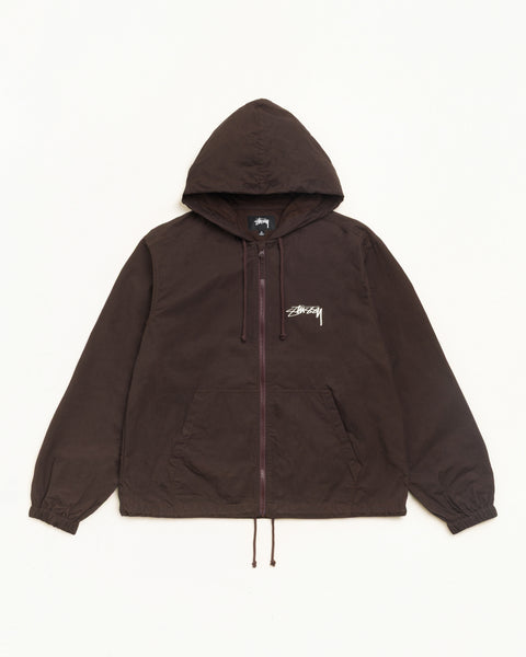 Veste Stüssy Waxed Cotton Beach Shell dans le coloris Brown, unisexe