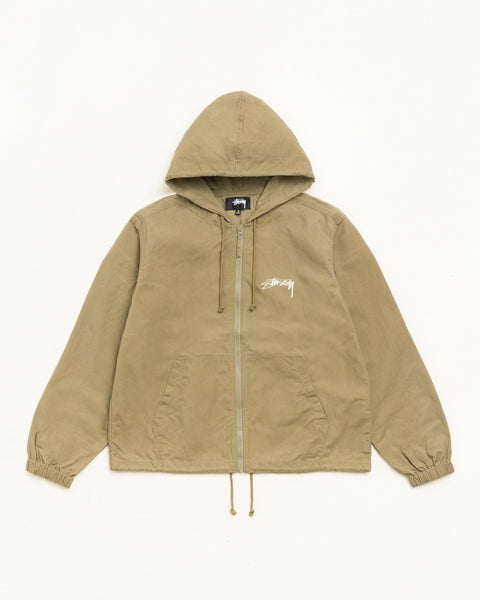Veste Beach Shell en coton ciré dans le coloris Olive
