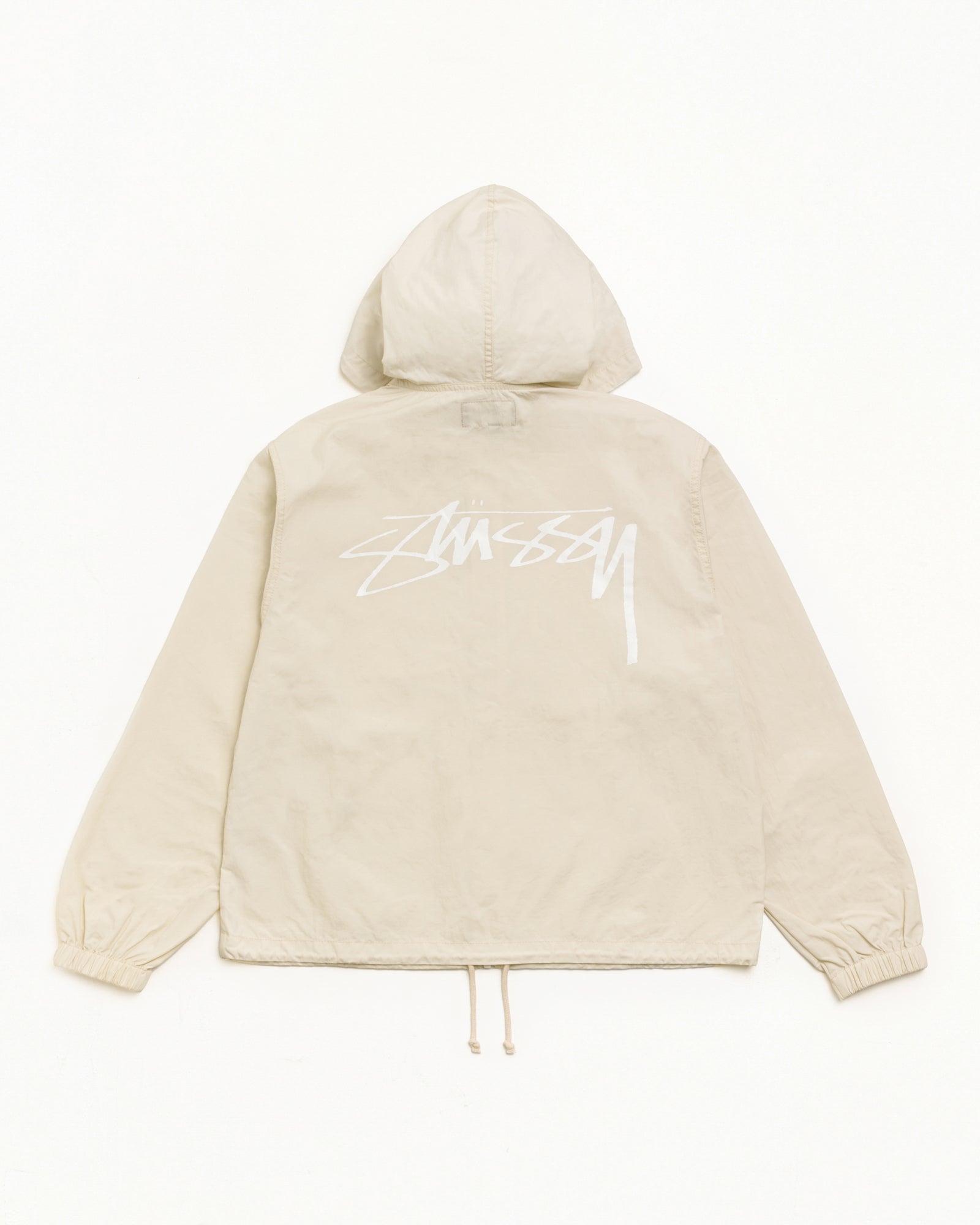 Waxed Cotton Beach Shell Veste dans le coloris Stone
