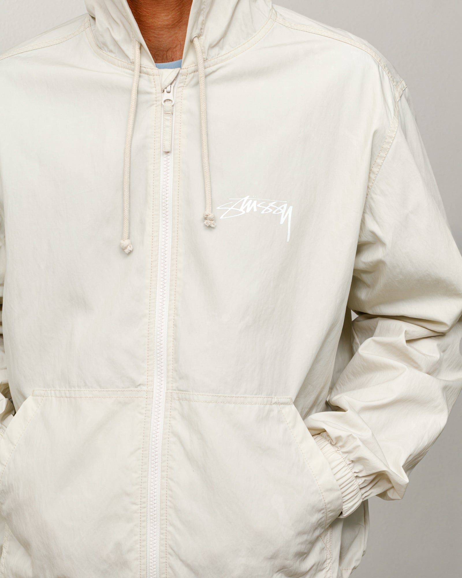 Waxed Cotton Beach Shell - Stone | Outerwear | Stüssy Europe