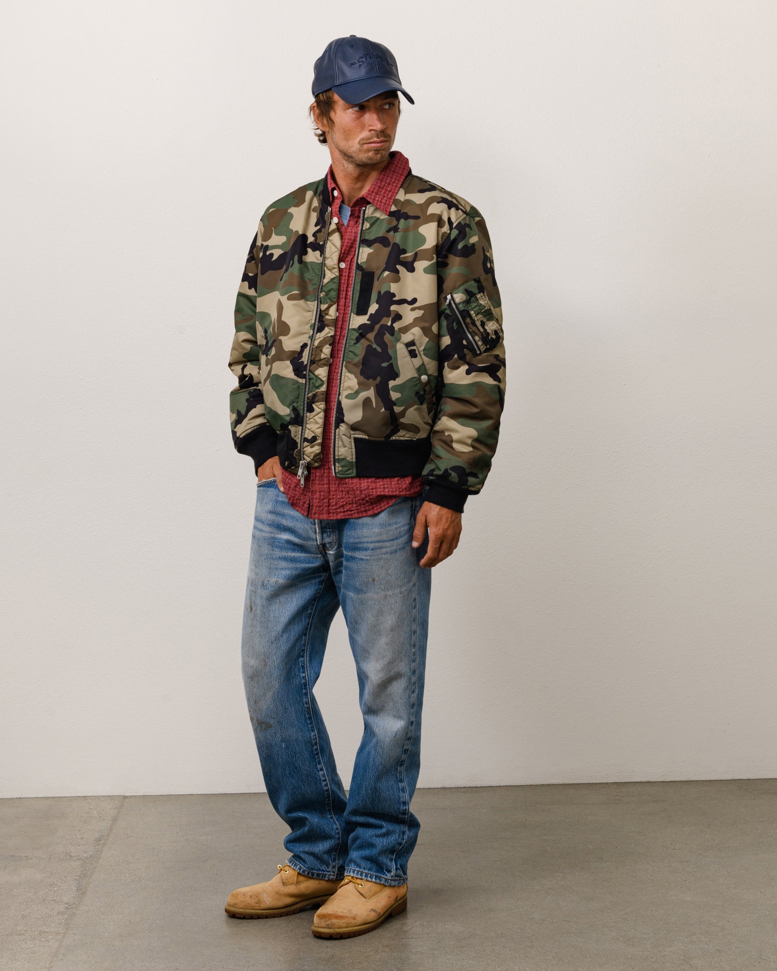 MA-1 Bomber Jacket - Woodland Camo | Outerwear | Stüssy Europe
