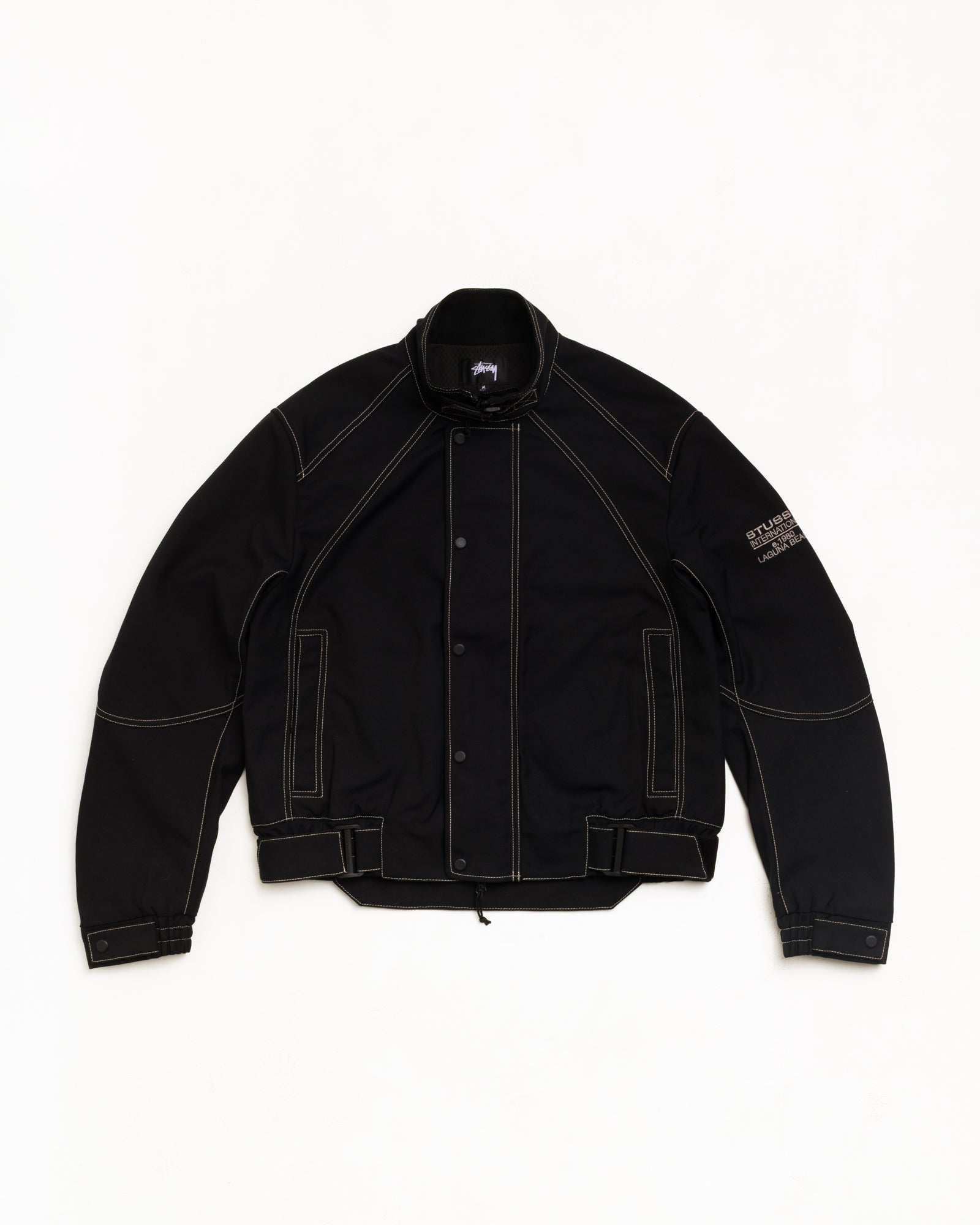 Touring Jacket Unisex Long Sleeve In Black | hero:main:collection:new-arrivals,shirts,tops-shirts,all,tees,outerwear,denim,knits,accessories,sunglasses,hoodies,sweats,mens-hoodies-sweatshirts,shorts,pants,bottoms,crew-sweats,zip-ups,swim,sweatpants,graphics,lazy-tees,swim,basic-9twenty,button-ups,shorts,cargos,denim-jeans,bottoms,bags,belts,wearables,gear,footwear,button-ups,basic-tops,jerseys,big-ol,classics,slim,jackets,all, | product-card-slider