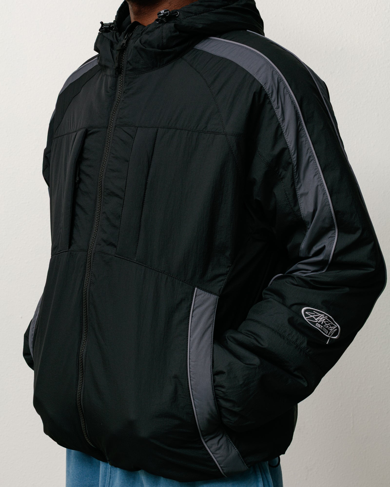 Rally Insulated Jacket - Black | Outerwear | Stüssy Europe