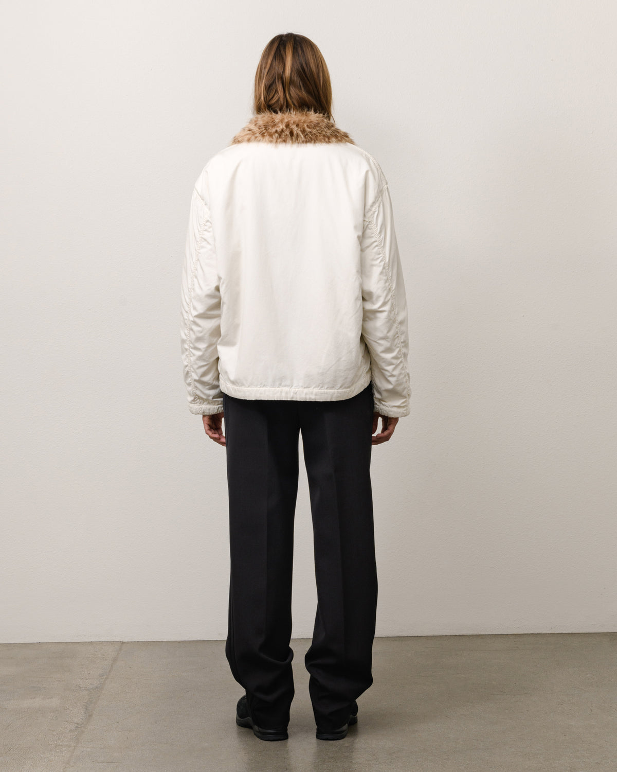 Convertible Deck Jacket Unisex Long Sleeve In Bone