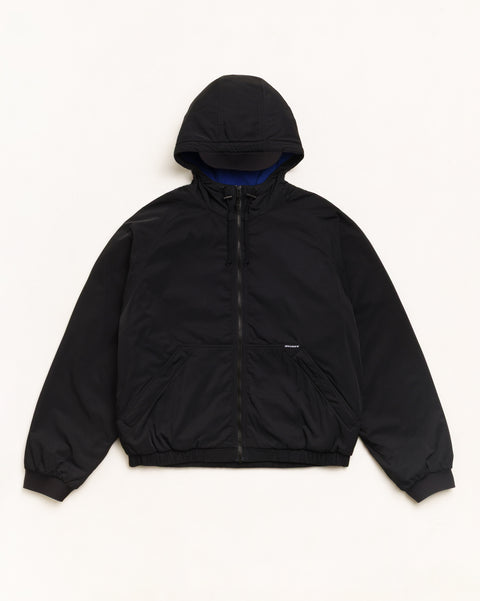Coastline Hooded Jacket Unisex Long Sleeve In Black