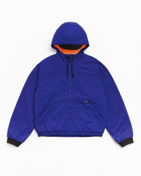 Coastline Hooded Jacket Unisex Long Sleeve In Iris