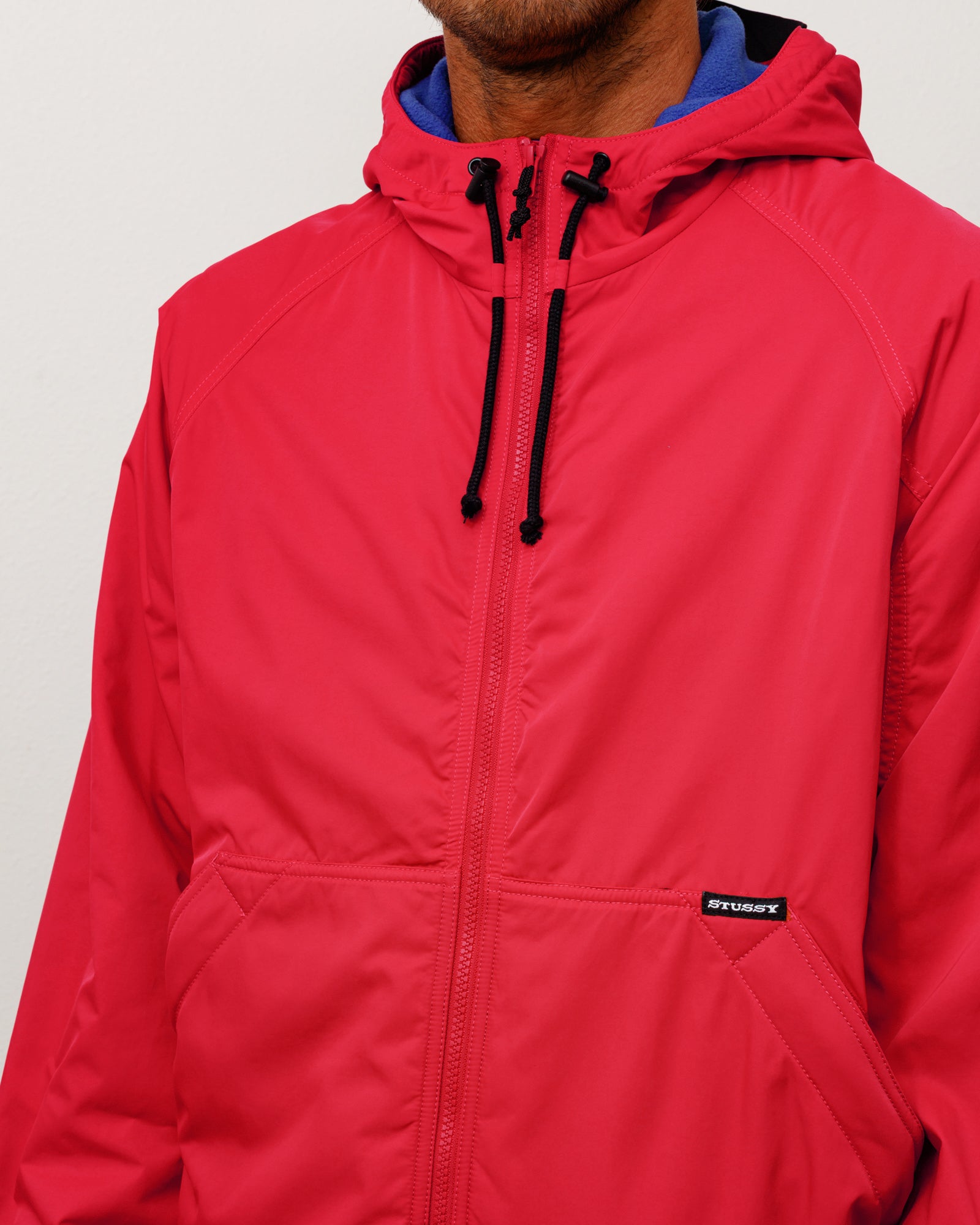 Coastline Hooded Jacket - Red | Outerwear | Stüssy Europe