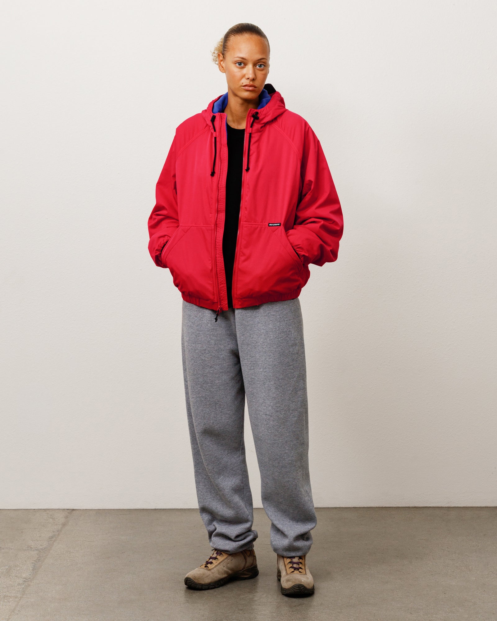 Coastline Hooded Jacket - Red | Outerwear | Stüssy Europe