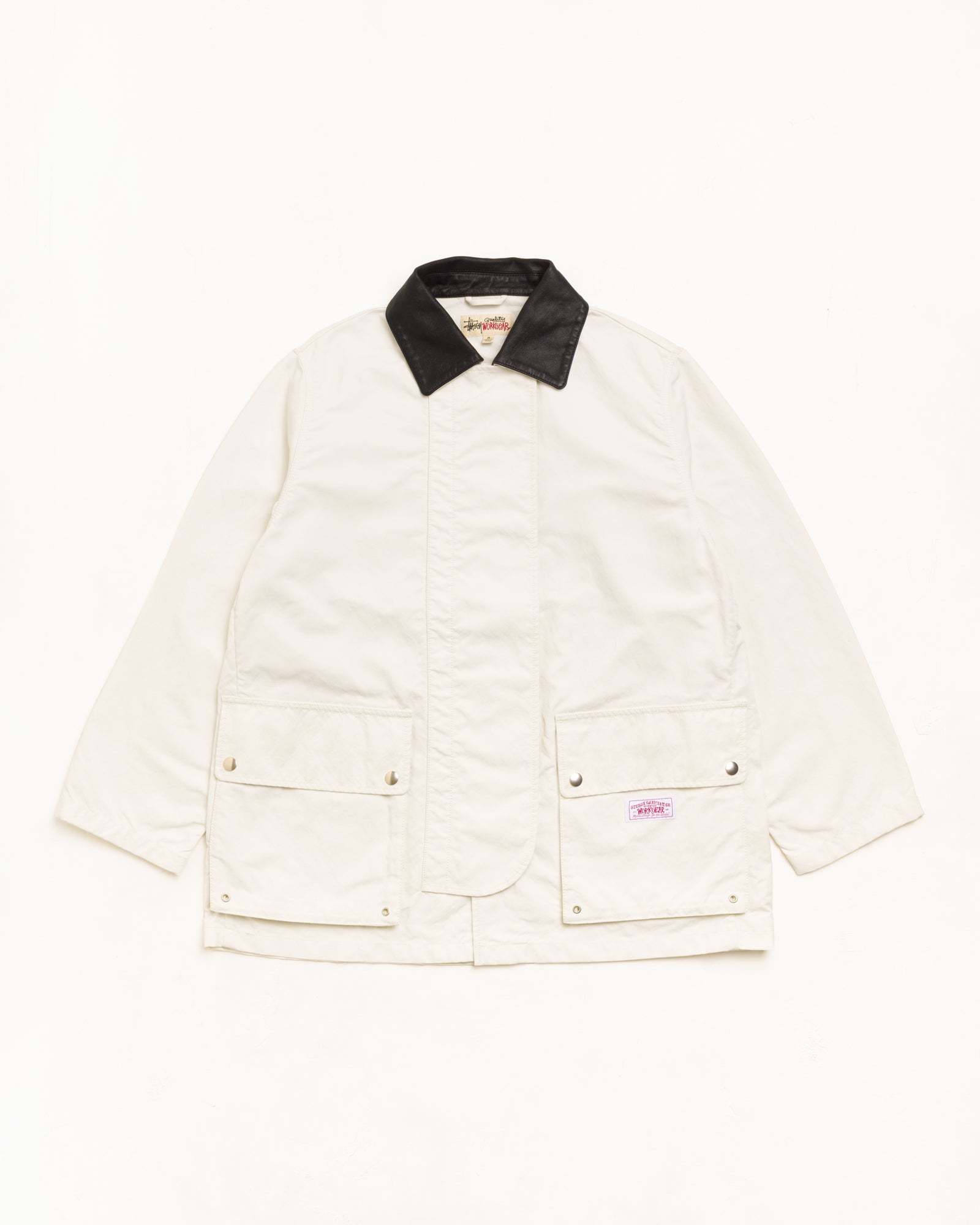 Fireman Jacket Unisex Long Sleeve In Bone | hero:main:collection:new-arrivals,shirts,tops-shirts,all,tees,outerwear,denim,knits,accessories,sunglasses,hoodies,sweats,mens-hoodies-sweatshirts,shorts,pants,bottoms,crew-sweats,zip-ups,swim,sweatpants,graphics,lazy-tees,swim,basic-9twenty,button-ups,shorts,cargos,denim-jeans,bottoms,bags,belts,wearables,gear,footwear,button-ups,basic-tops,jerseys,big-ol,classics,slim,jackets,all, | product-card-slider