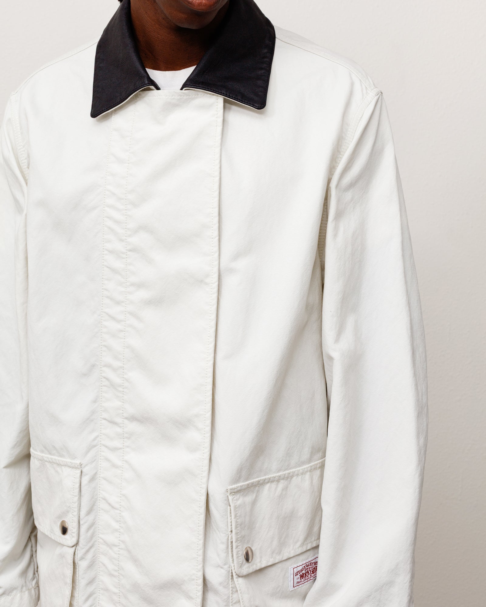 Fireman Jacket Unisex Long Sleeve In Bone