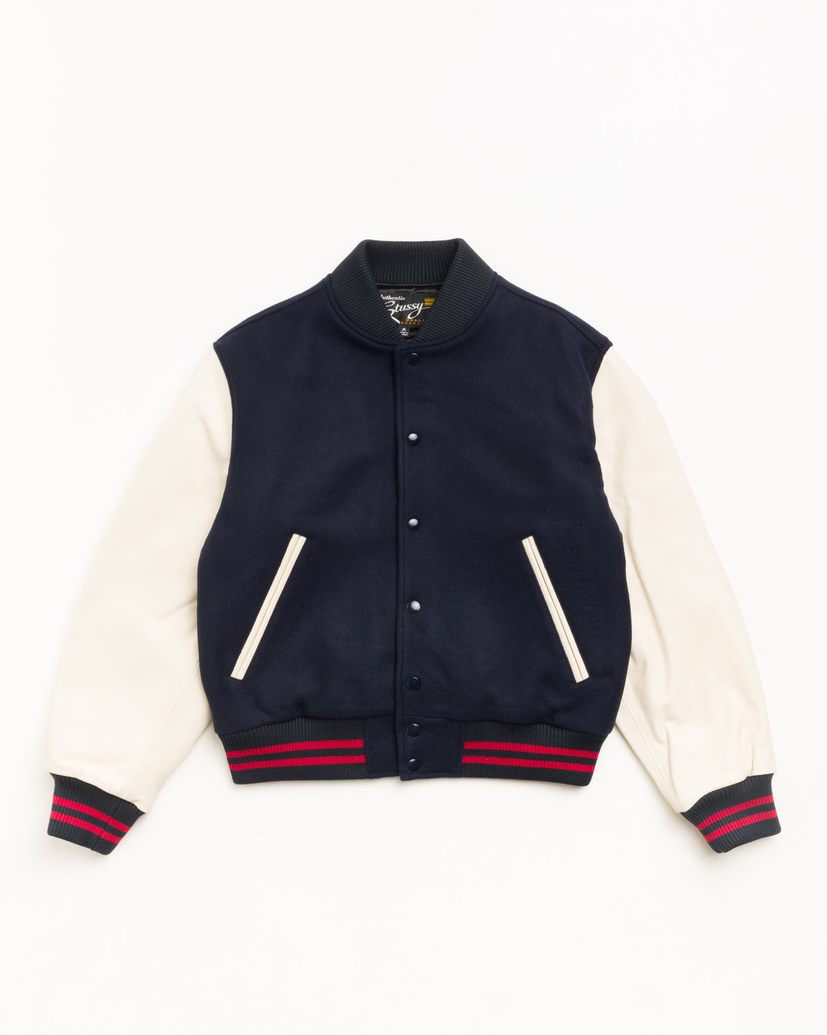 Wool Varsity Unisex Long Sleeve In Navy