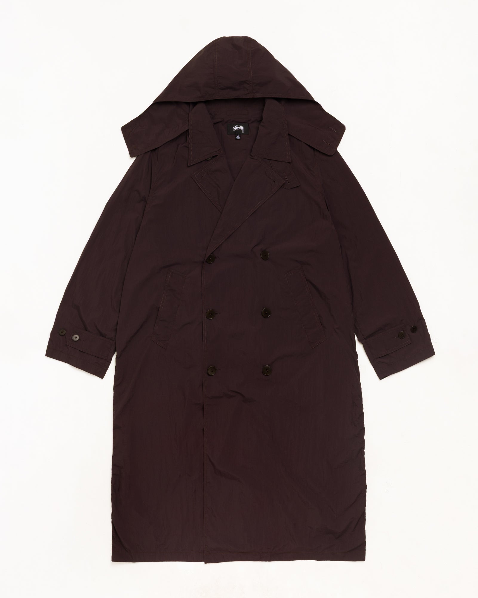 Double Breasted Trench – Brown | Oberbekleidung | Stüssy Europe