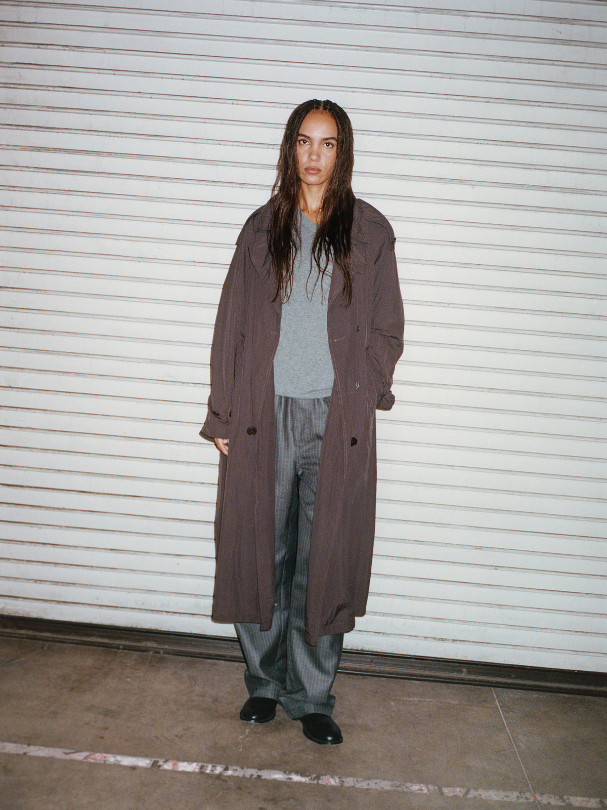 Db Trench Unisex Long Sleeve In Brown