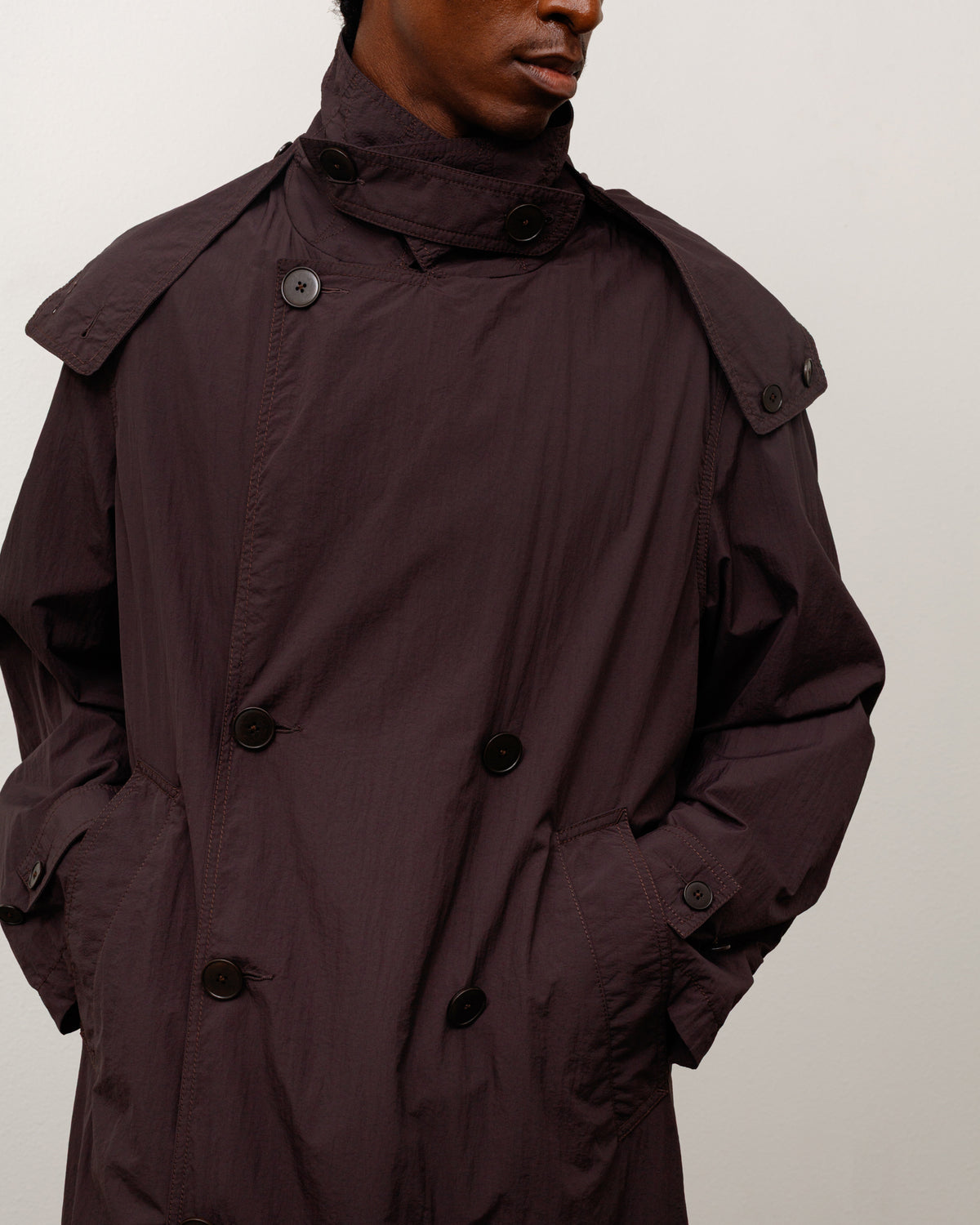 Db Trench Unisex Long Sleeve In Brown