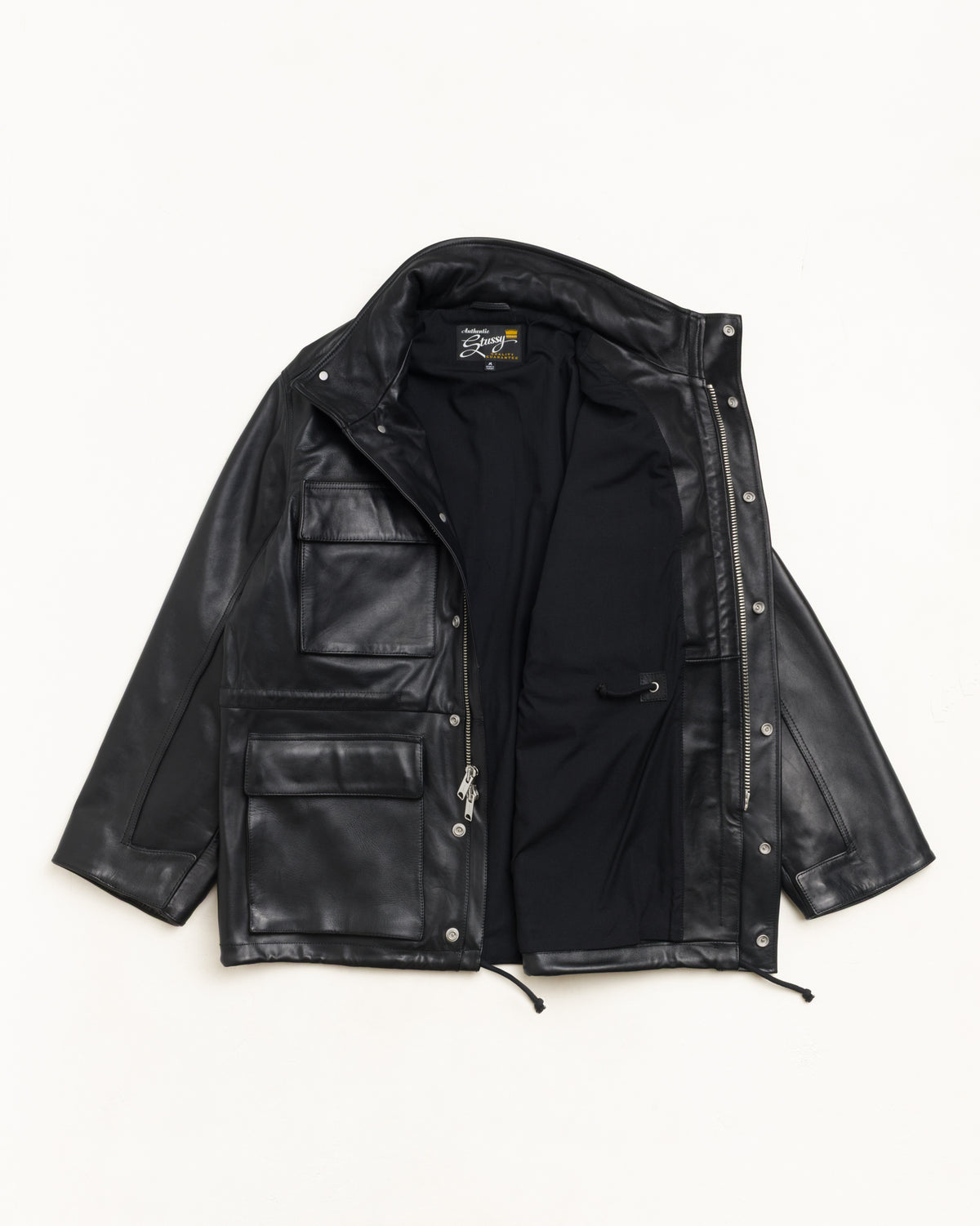 Leather M-65 Unisex Long Sleeve In Black