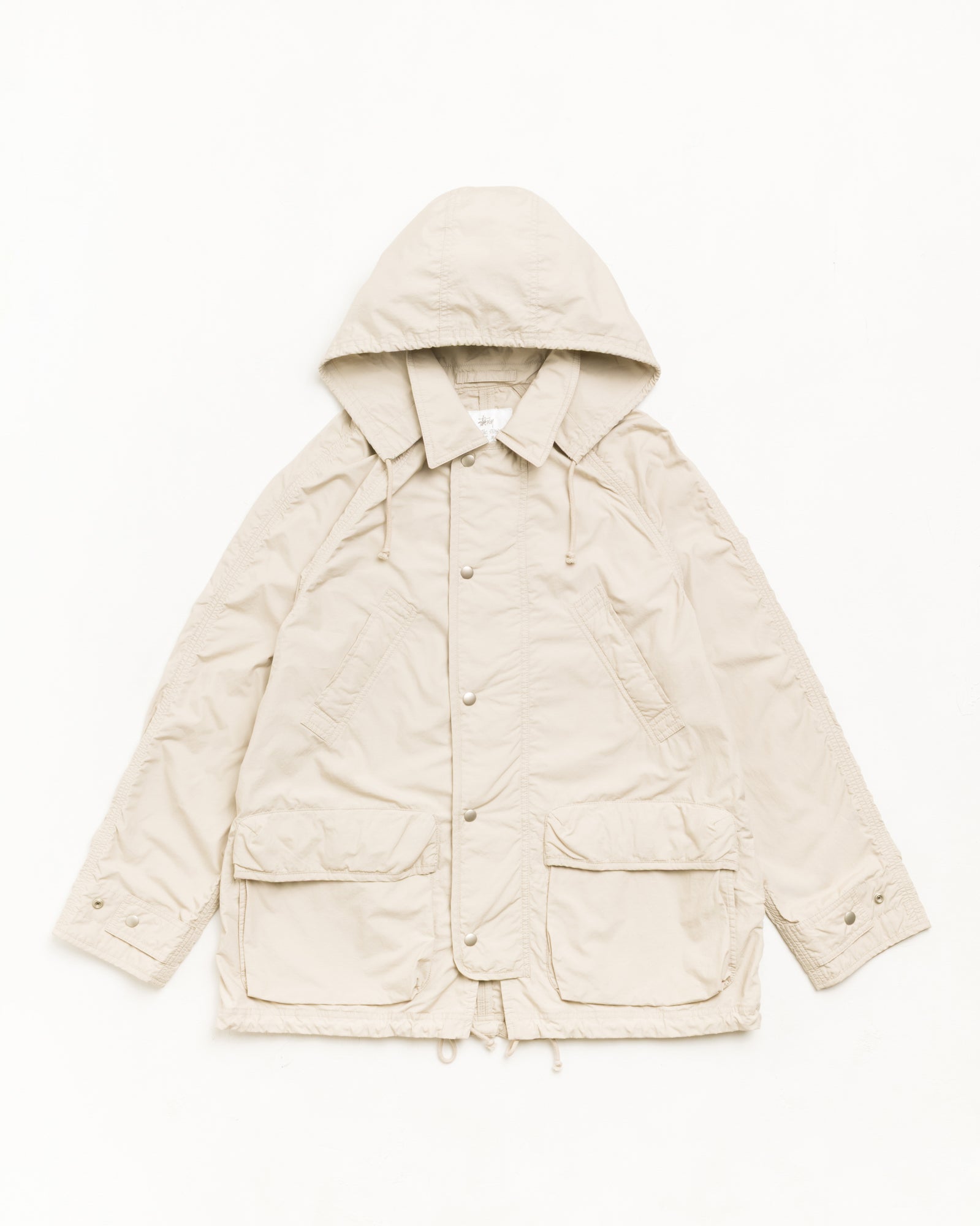 Manteau long léger unisexe à manches longues coloris Stone