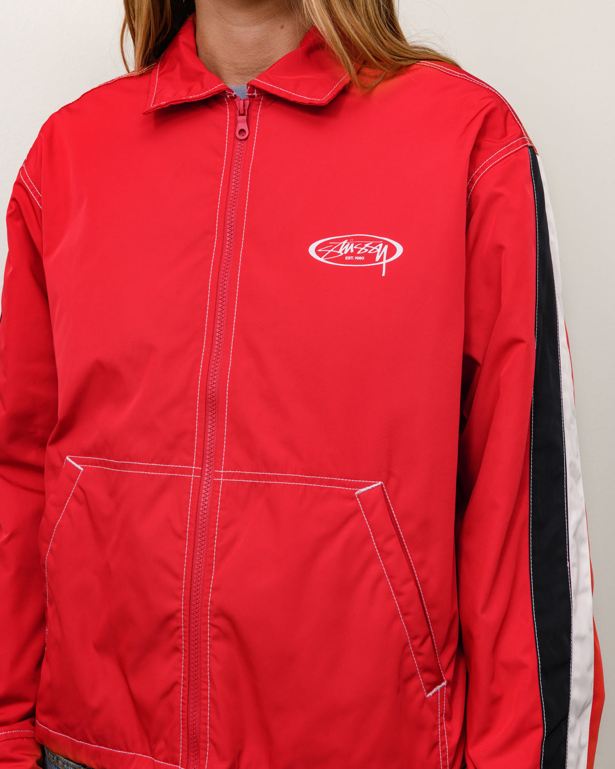 Offshore Jacket Unisex Long Sleeve In Red