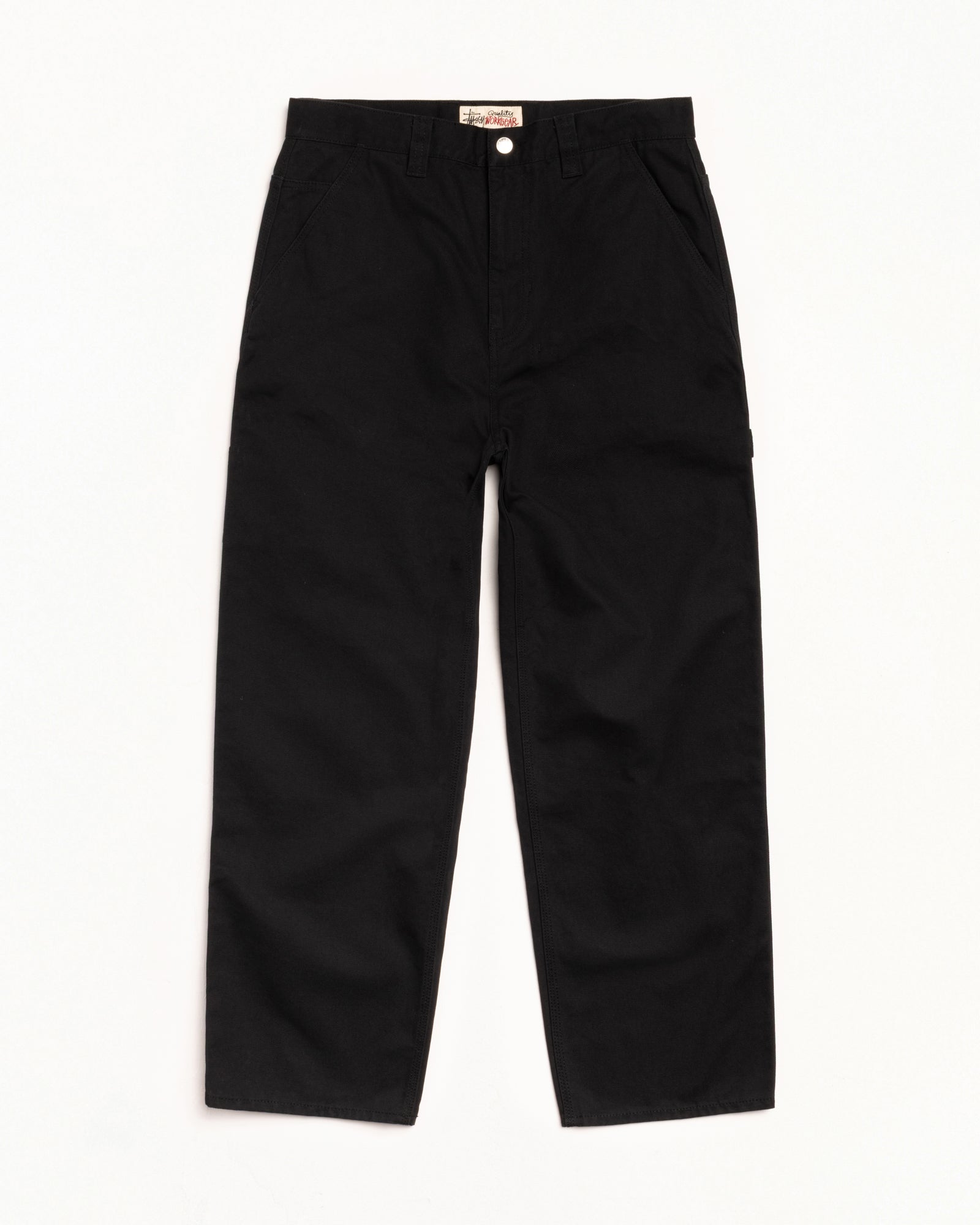 Carpenter Pant Canvas – Black | Bottoms | Stüssy Europe