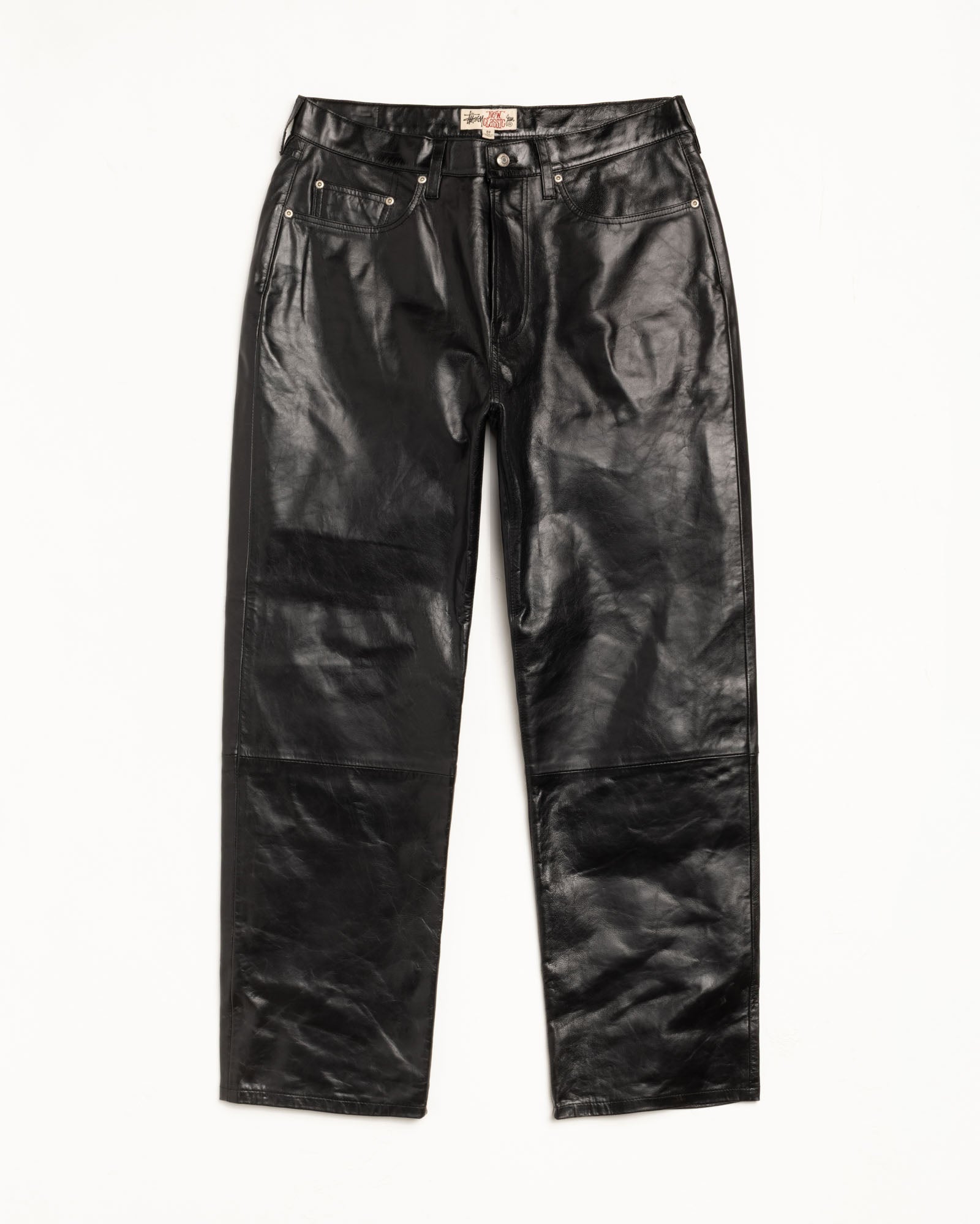 New Classic Pant Leather – Black | Pants | Stüssy Europe