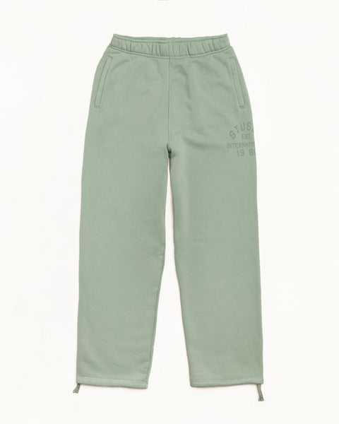 Stussy Est Fleece Pant Mens Regular In Grey Green