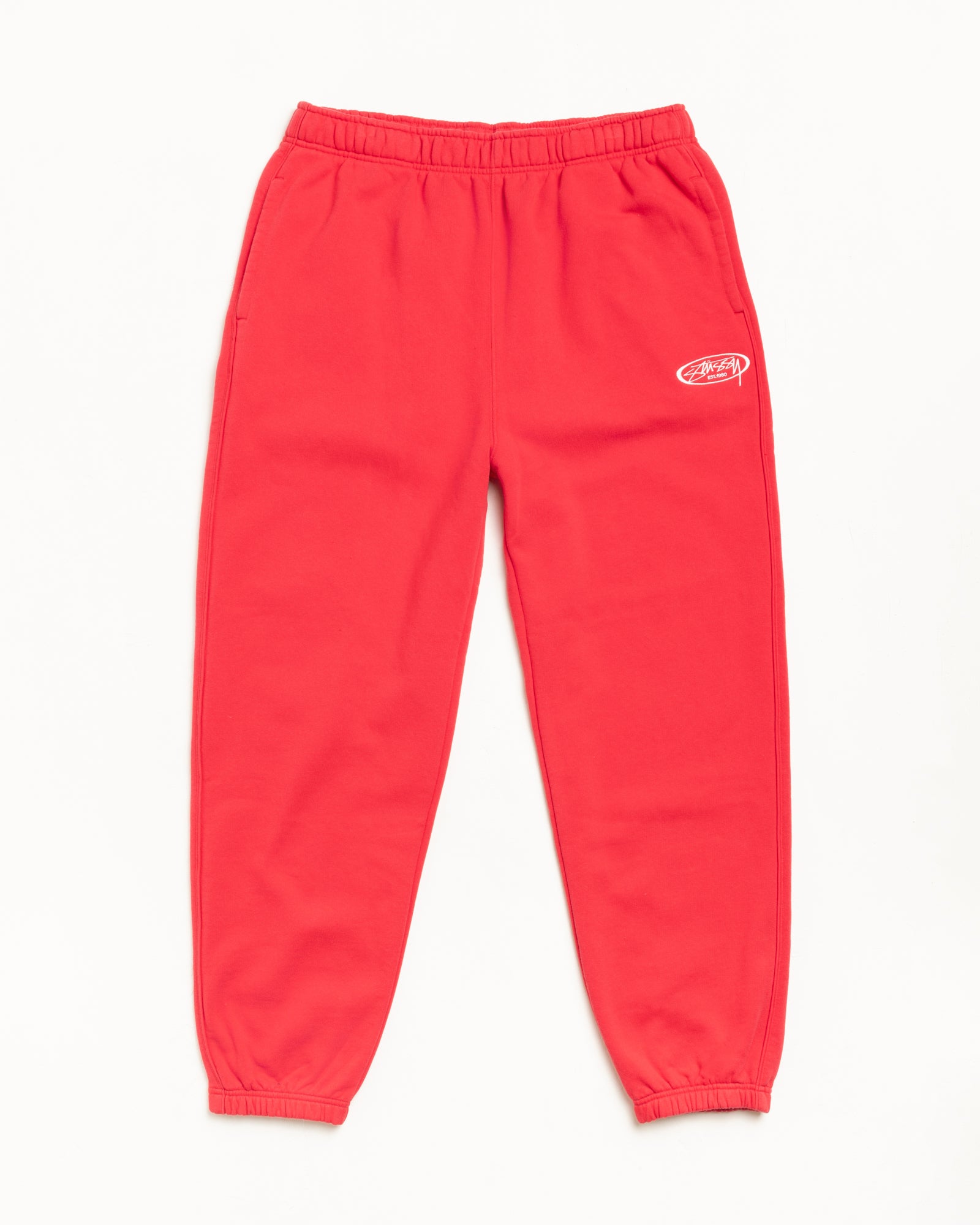 Fleece Track Pant Mens Regular In Red