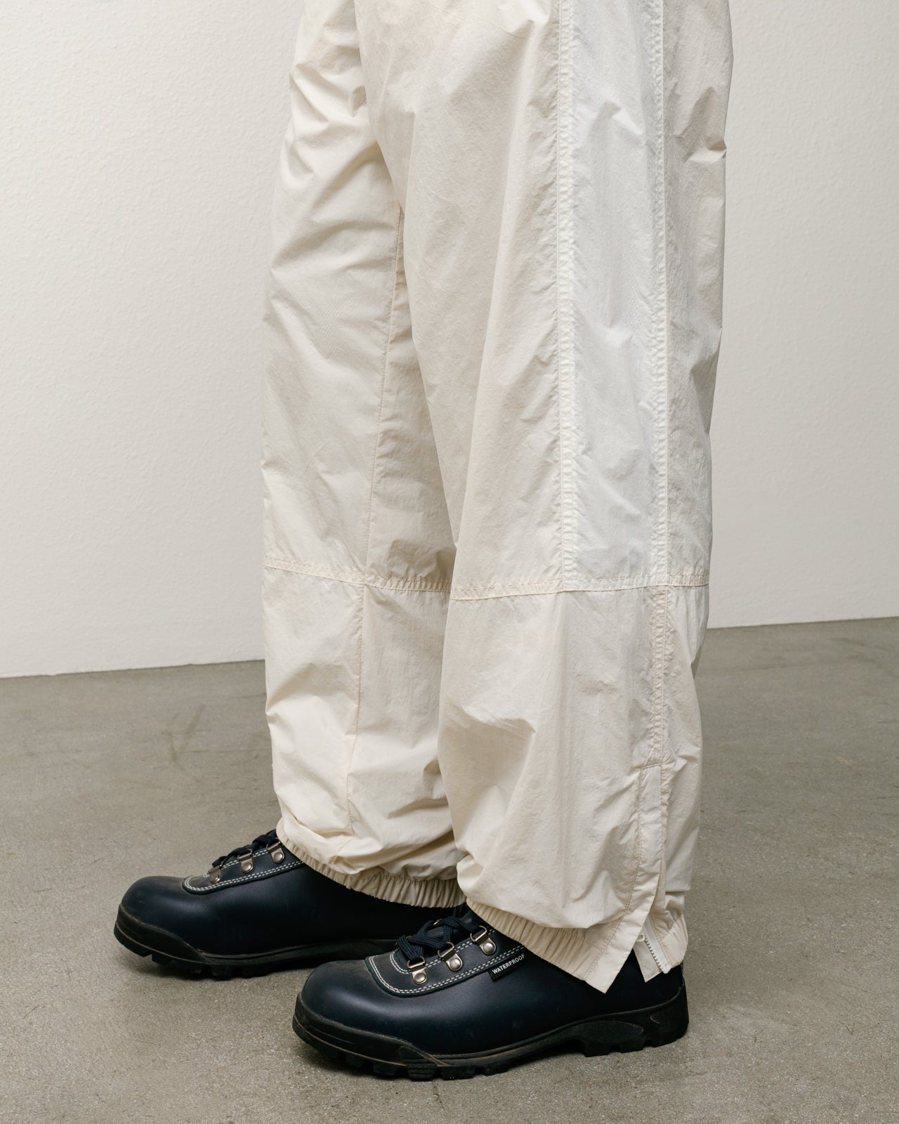 Nylon Track Pant Mens Regular In Bone