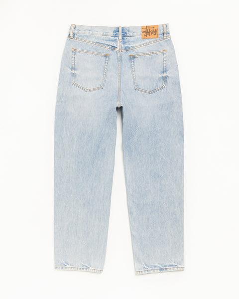 Big Ol' Jean Denim Unisex-Jeans in der Farbe Light Wash Indigo