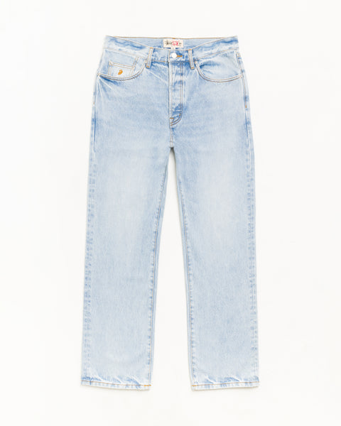 Jean slim en denim dans le coloris Indigo délavé clair