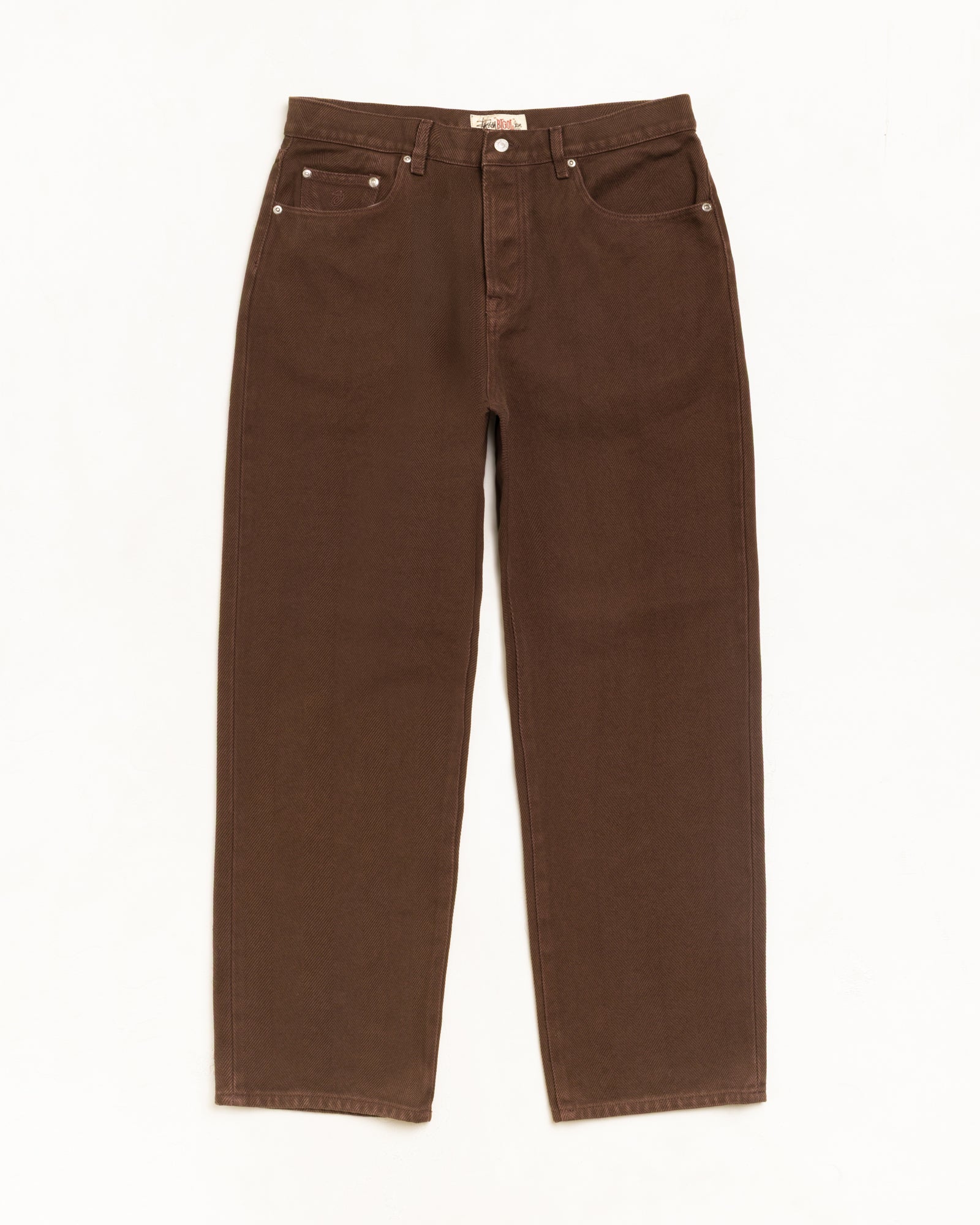 Big Ol Jean Chevron Unisex Regular In Brown | hero:main:collection:new-arrivals,shirts,tops-shirts,all,tees,outerwear,denim,knits,accessories,sunglasses,hoodies,sweats,mens-hoodies-sweatshirts,shorts,pants,bottoms,crew-sweats,zip-ups,swim,sweatpants,graphics,lazy-tees,swim,basic-9twenty,button-ups,shorts,cargos,denim-jeans,bottoms,bags,belts,wearables,gear,footwear,button-ups,basic-tops,jerseys,big-ol,classics,slim,jackets,all, | product-card-slider