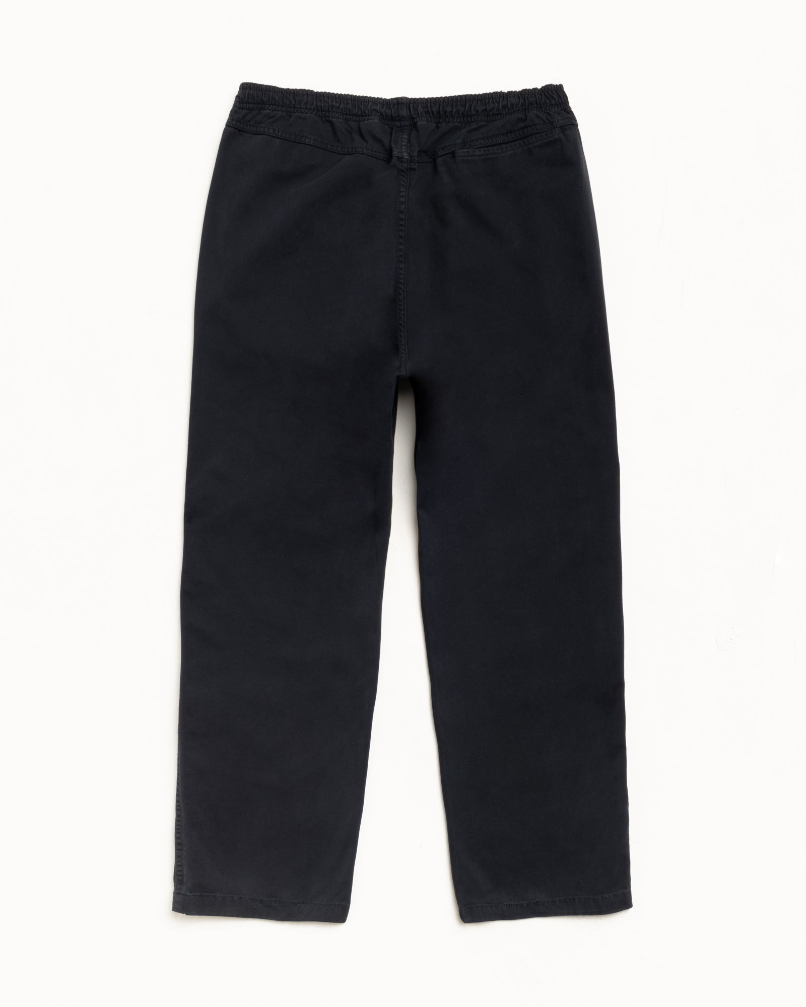 Beach Pant Cotton Twill Mens Regular In Black
