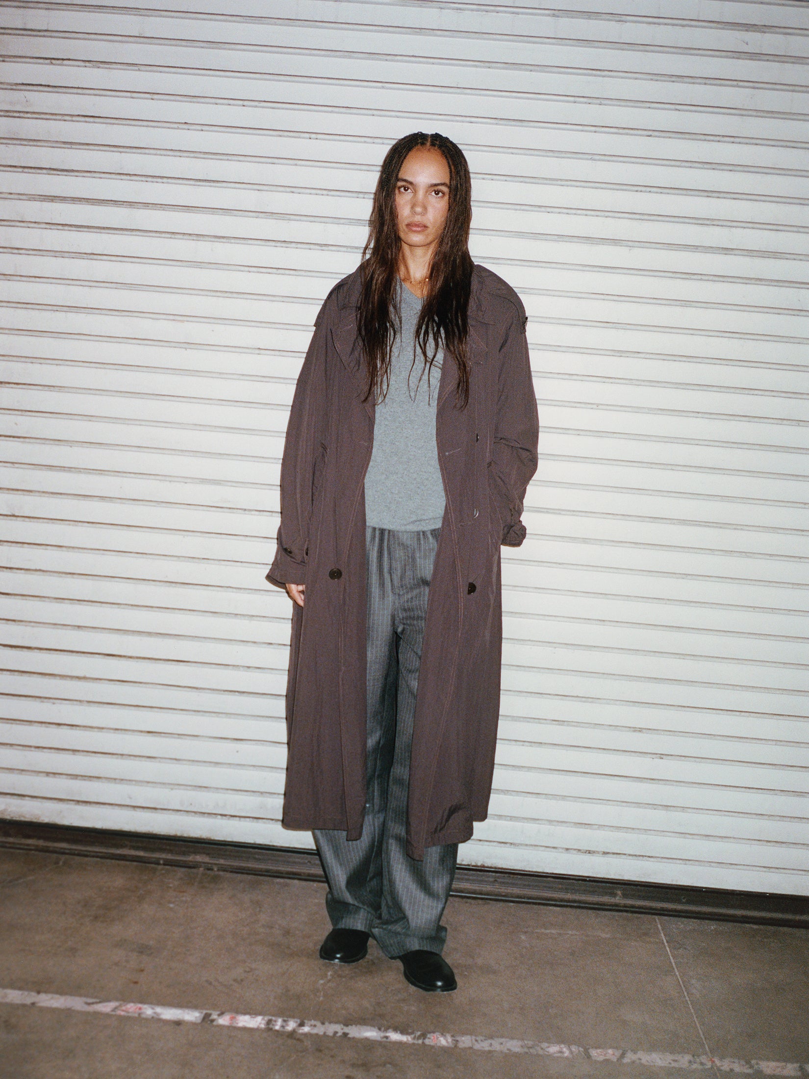 Striped Wool Beach Pant - Grey Pinstripe | Pants | Stüssy Europe