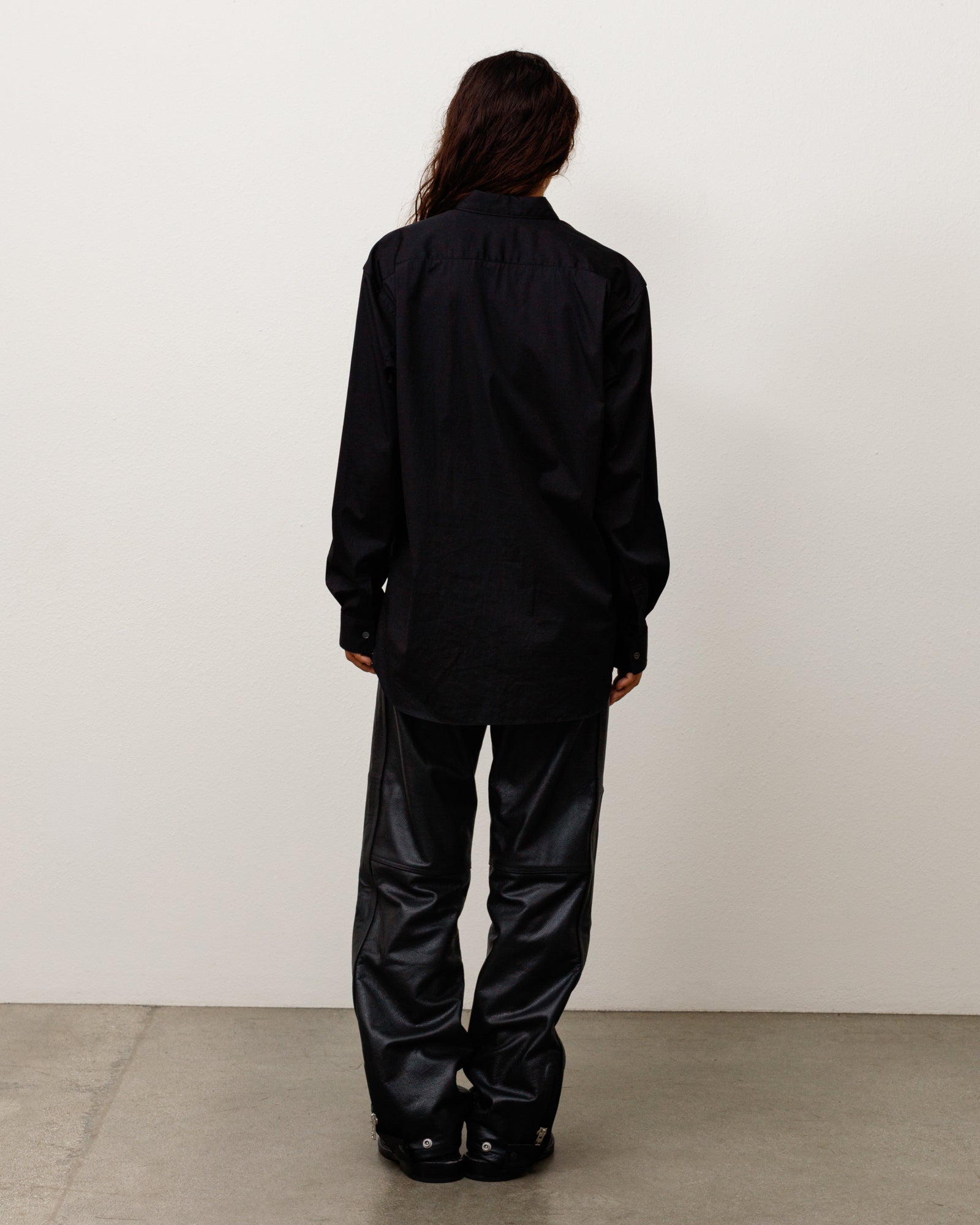 Leather Moto Pant - Black | Pants | Stüssy Europe