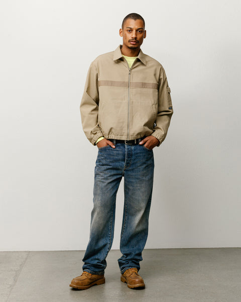 Slub Denim Jean Unisex Regular Fit In Blue
