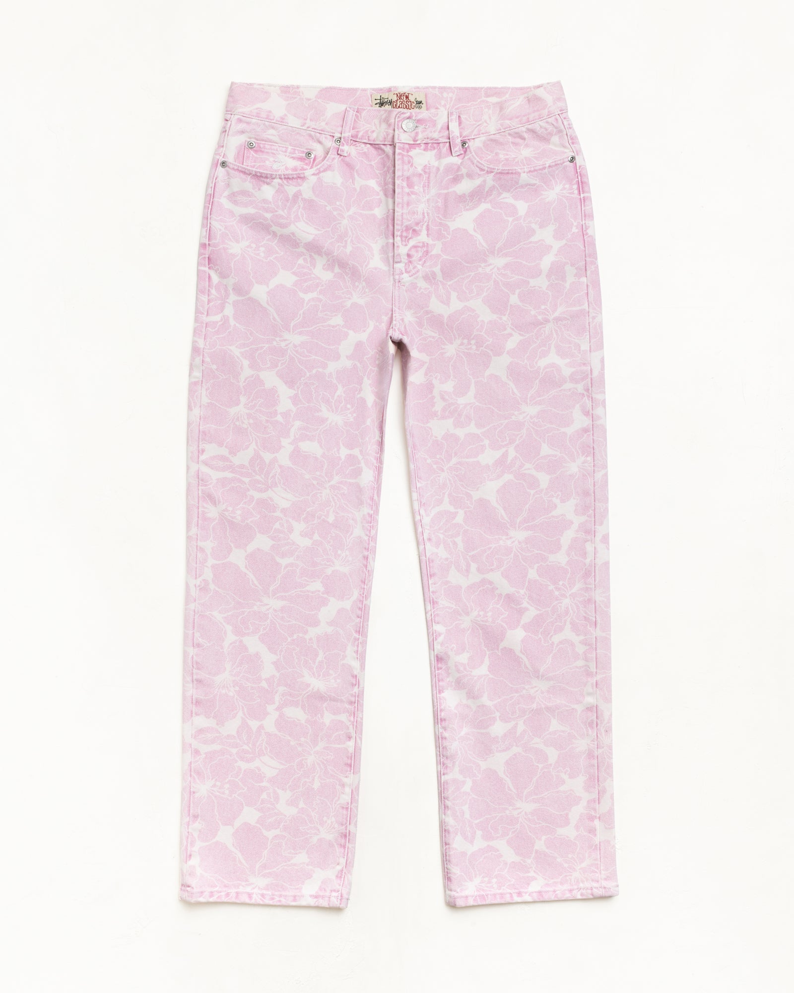 New Classic Jean Denim – Pink Hawaiian | Pants | Stüssy Europe